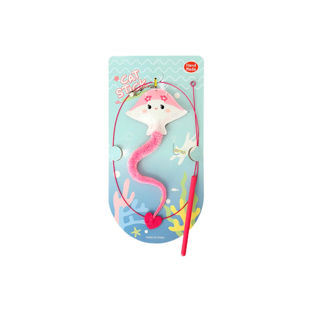Devil Fish Long Pole Steel Wire Cat Teaser - Image 2