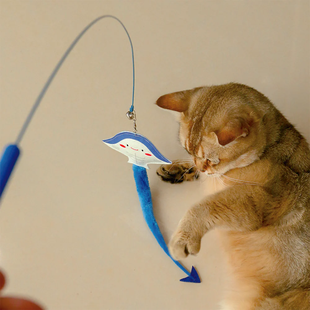 Devil Fish Long Pole Steel Wire Cat Teaser - Image 7