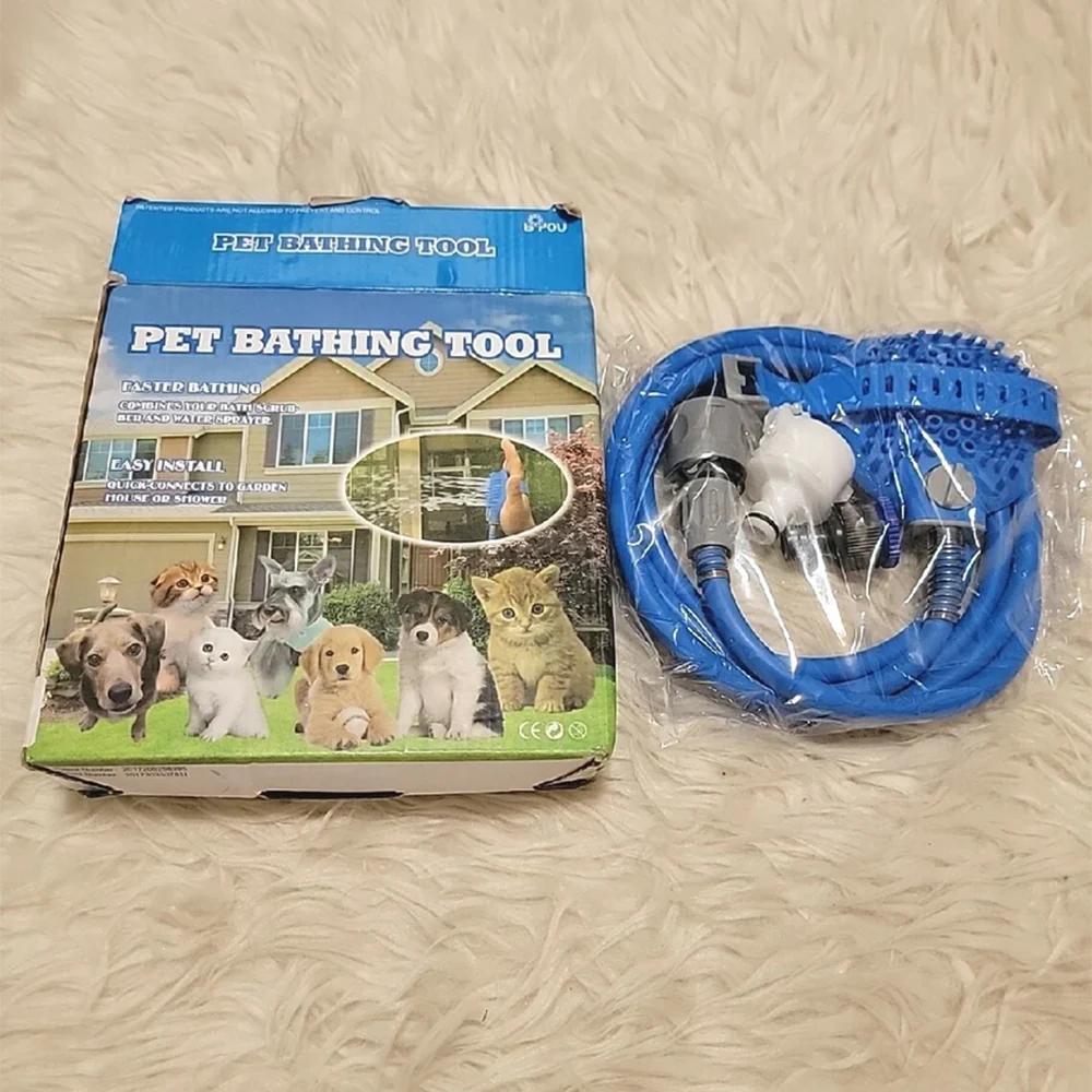 Dog Bath Grooming Kit-Shower Sprayer & Silicone Grooming Glove - Image 12