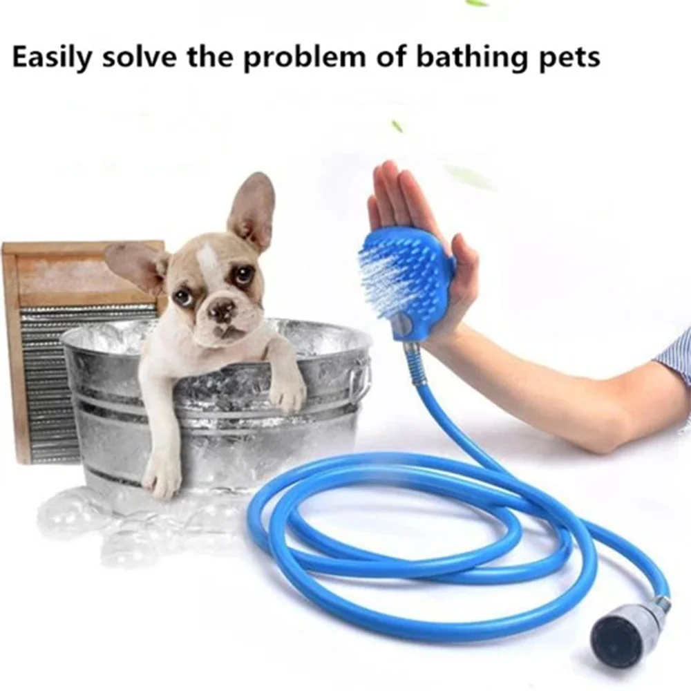 Dog Bath Grooming Kit-Shower Sprayer & Silicone Grooming Glove - Image 6