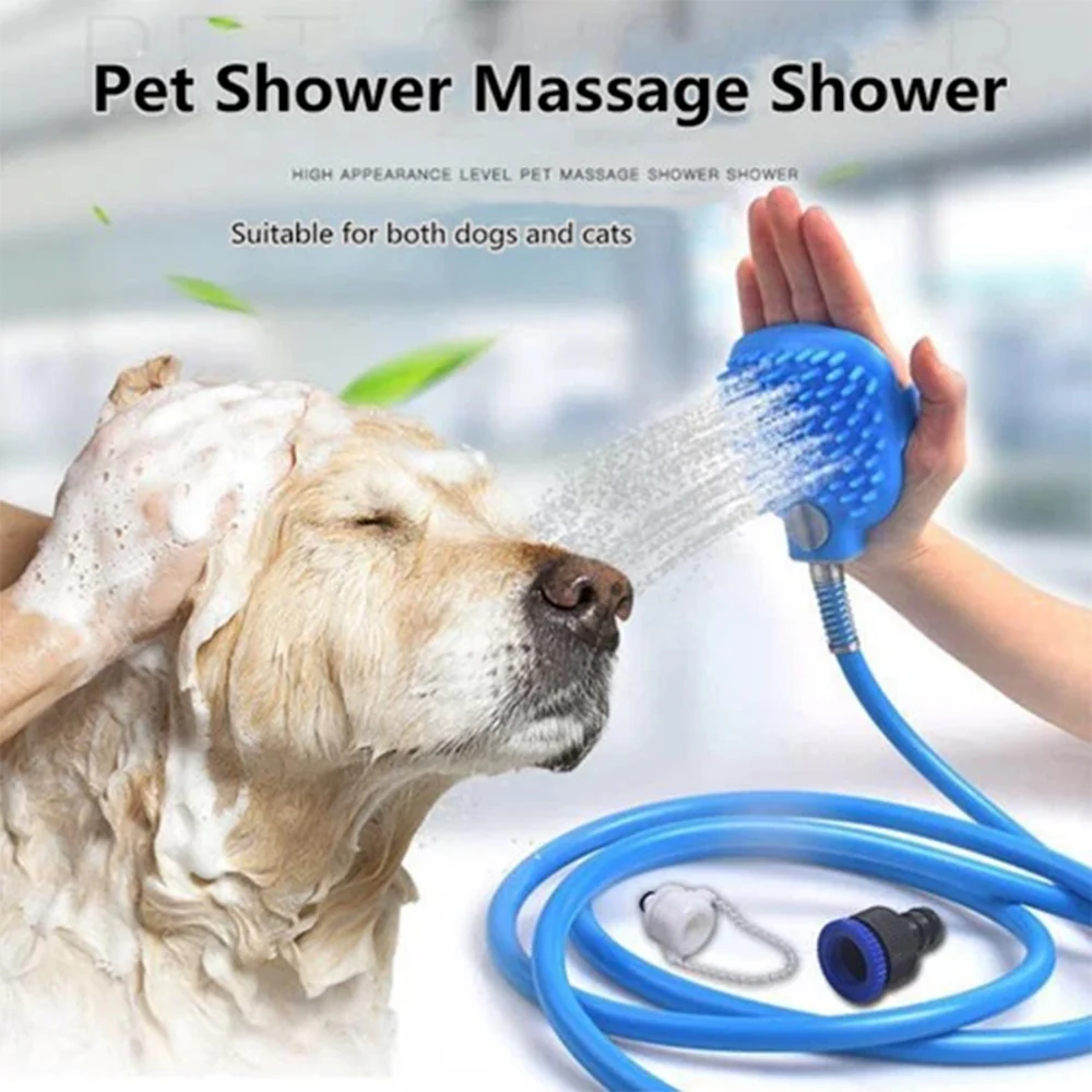Dog Bath Grooming Kit-Shower Sprayer & Silicone Grooming Glove - Image 8