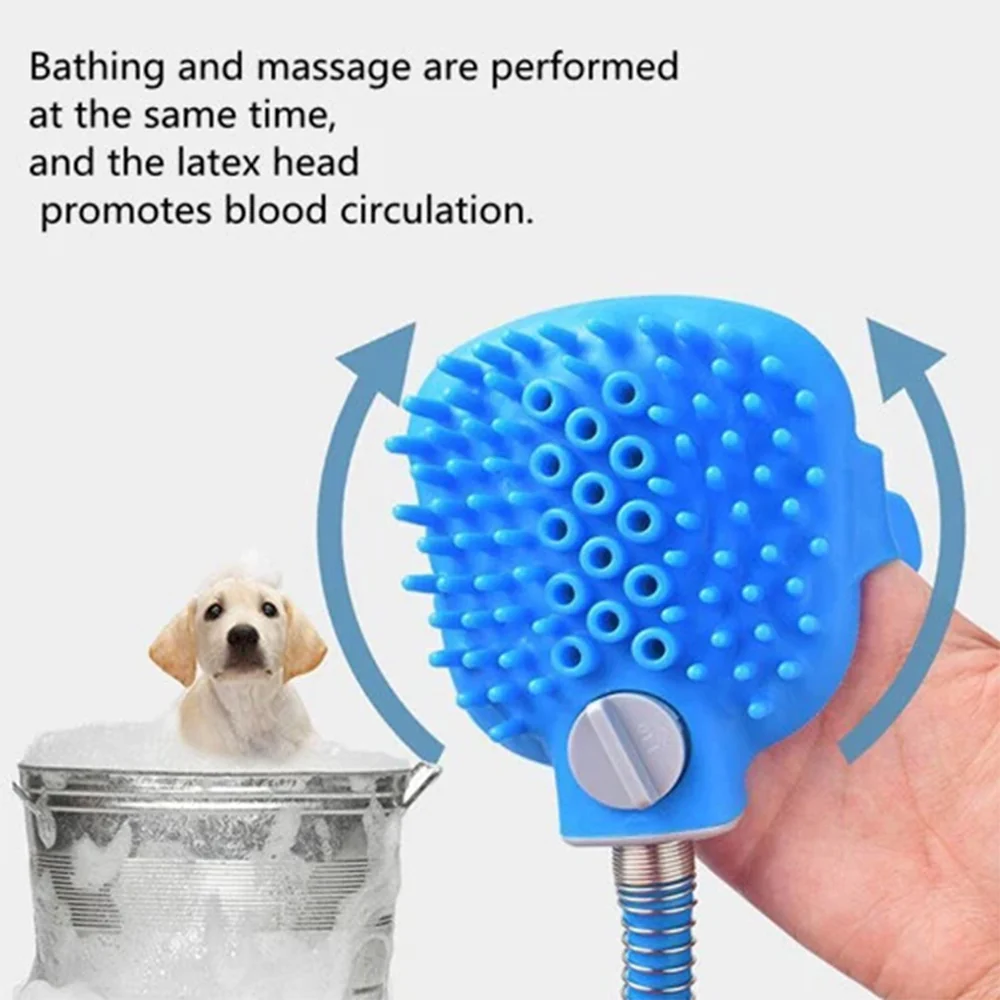 Dog Bath Grooming Kit-Shower Sprayer & Silicone Grooming Glove - Image 9