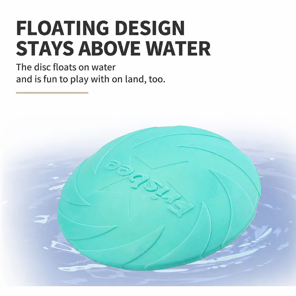 Dog Frisbee | TPR Floating Fetch Toy | Durable 22cm - Image 8