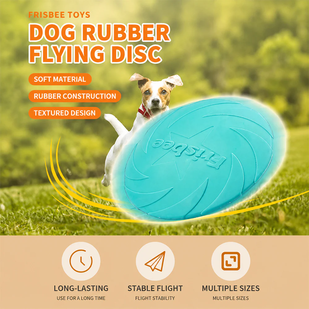 Dog Frisbee | TPR Floating Fetch Toy | Durable 22cm - Image 9