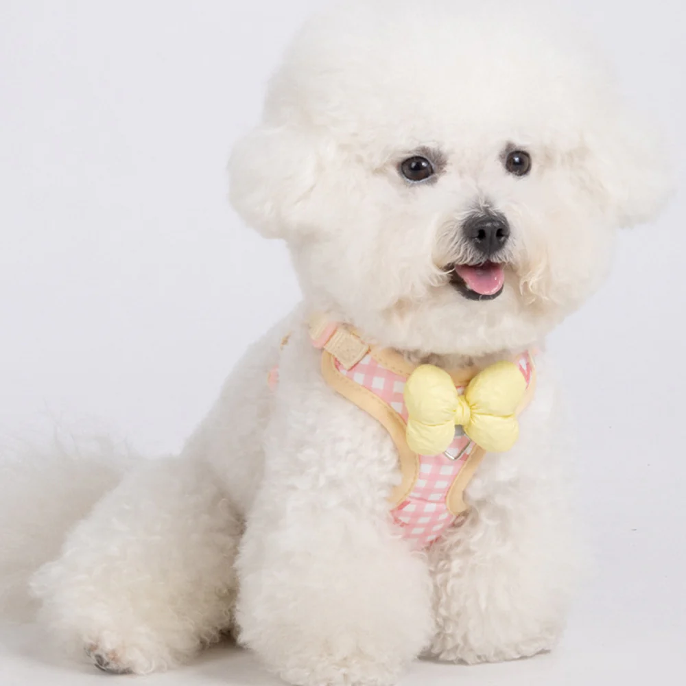Dog & Cat Harness & Leash Set | Lightweight Check Pattern - Image 14