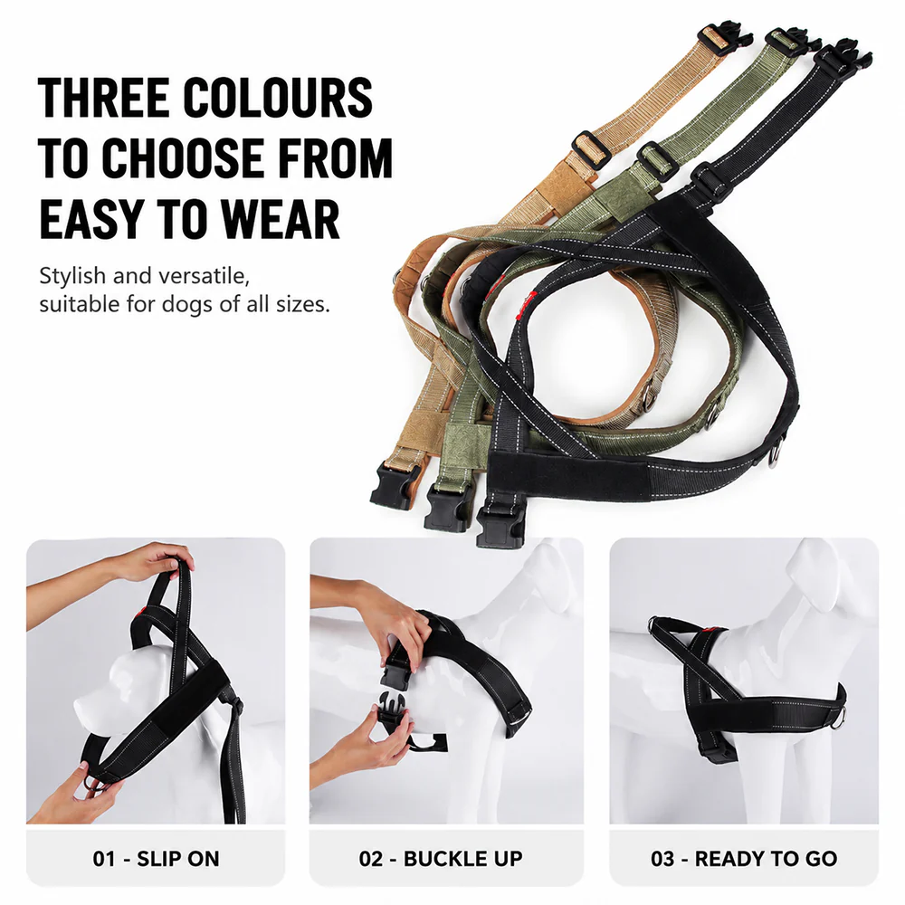Dog Harness No Pull Heavy Duty Tactical Adjustable - Image 8