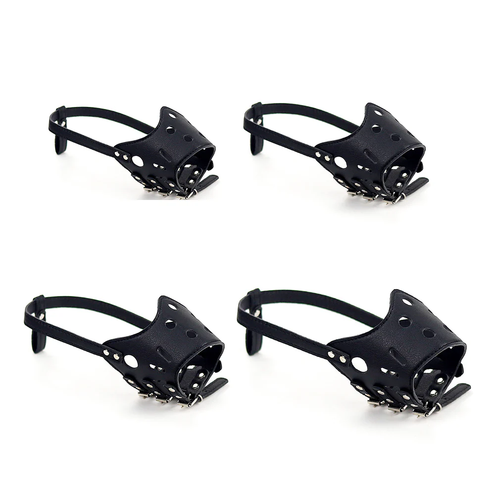 Dog Muzzle – Anti-Bite Anti-Scavenge Adjustable PU Leather