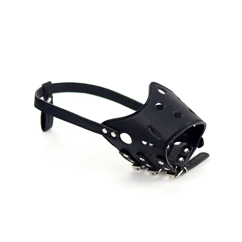 Dog Muzzle – Anti-Bite Anti-Scavenge Adjustable PU Leather - Image 12