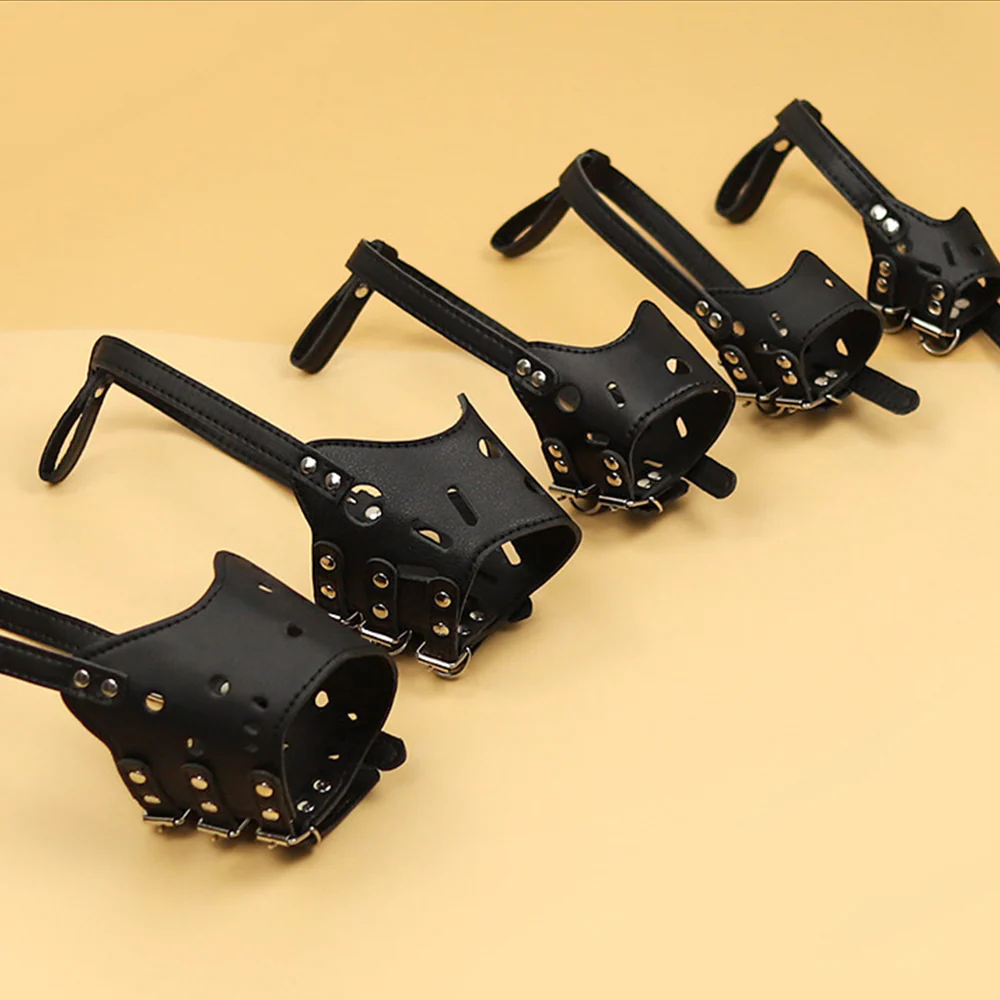 Dog Muzzle – Anti-Bite Anti-Scavenge Adjustable PU Leather - Image 6