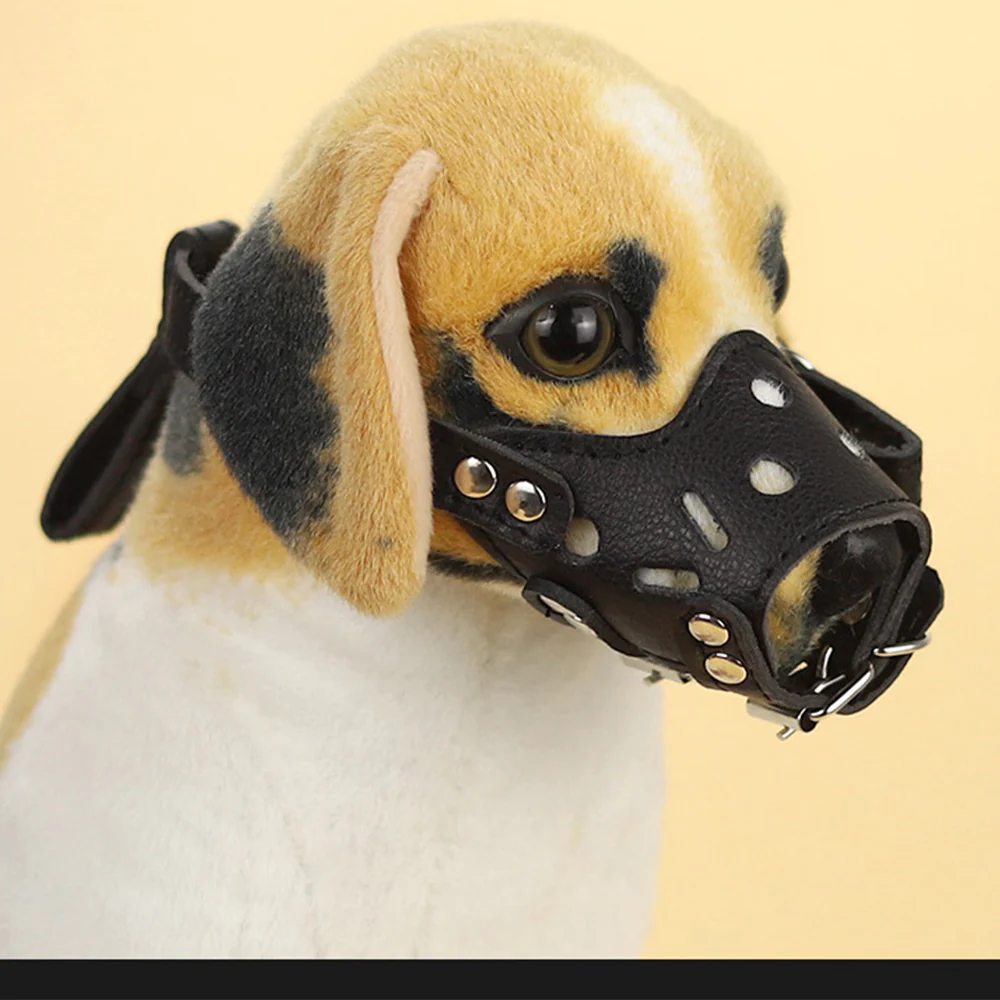 Dog Muzzle – Anti-Bite Anti-Scavenge Adjustable PU Leather - Image 8