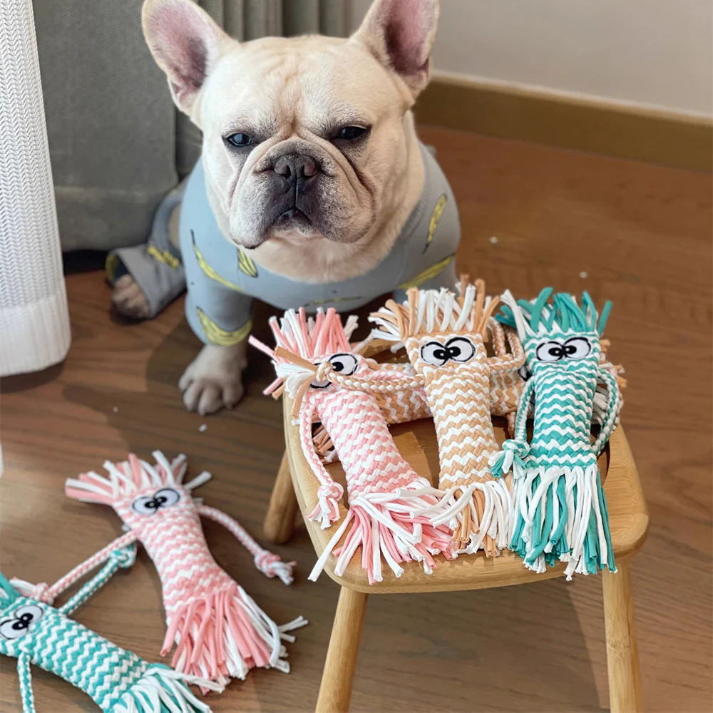 Dog Rope Toy | Knot Squeaky Durable Chew Toy - Image 3
