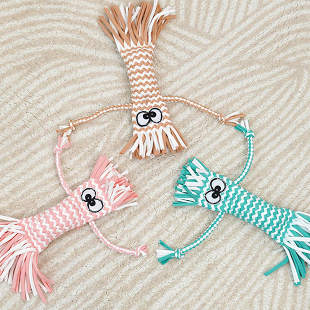 Dog Rope Toy | Knot Squeaky Durable Chew Toy - Image 5