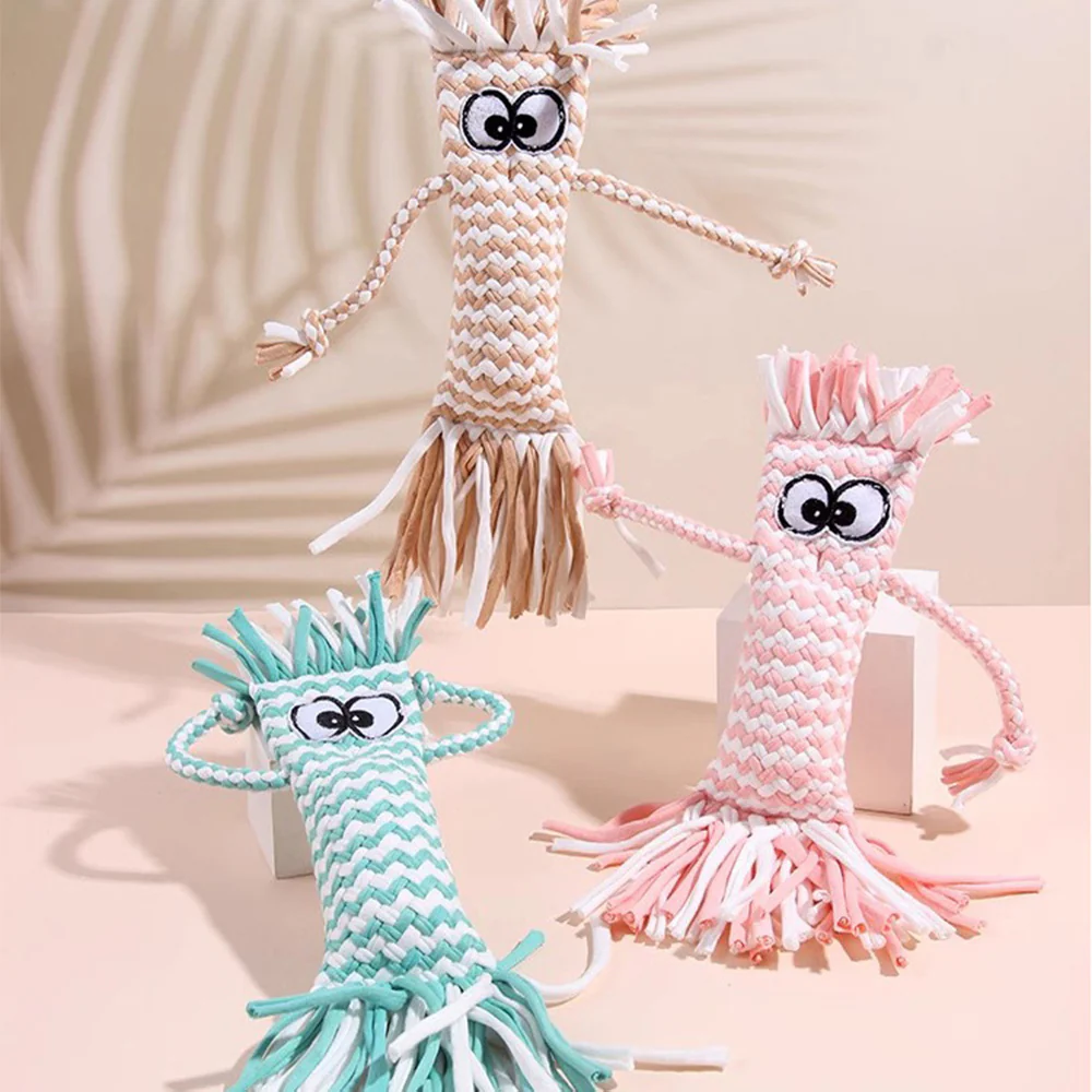 Dog Rope Toy | Knot Squeaky Durable Chew Toy - Image 7