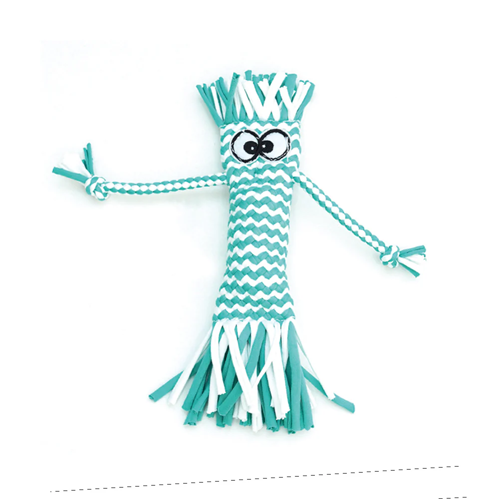 Dog Rope Toy | Knot Squeaky Durable Chew Toy - Image 9