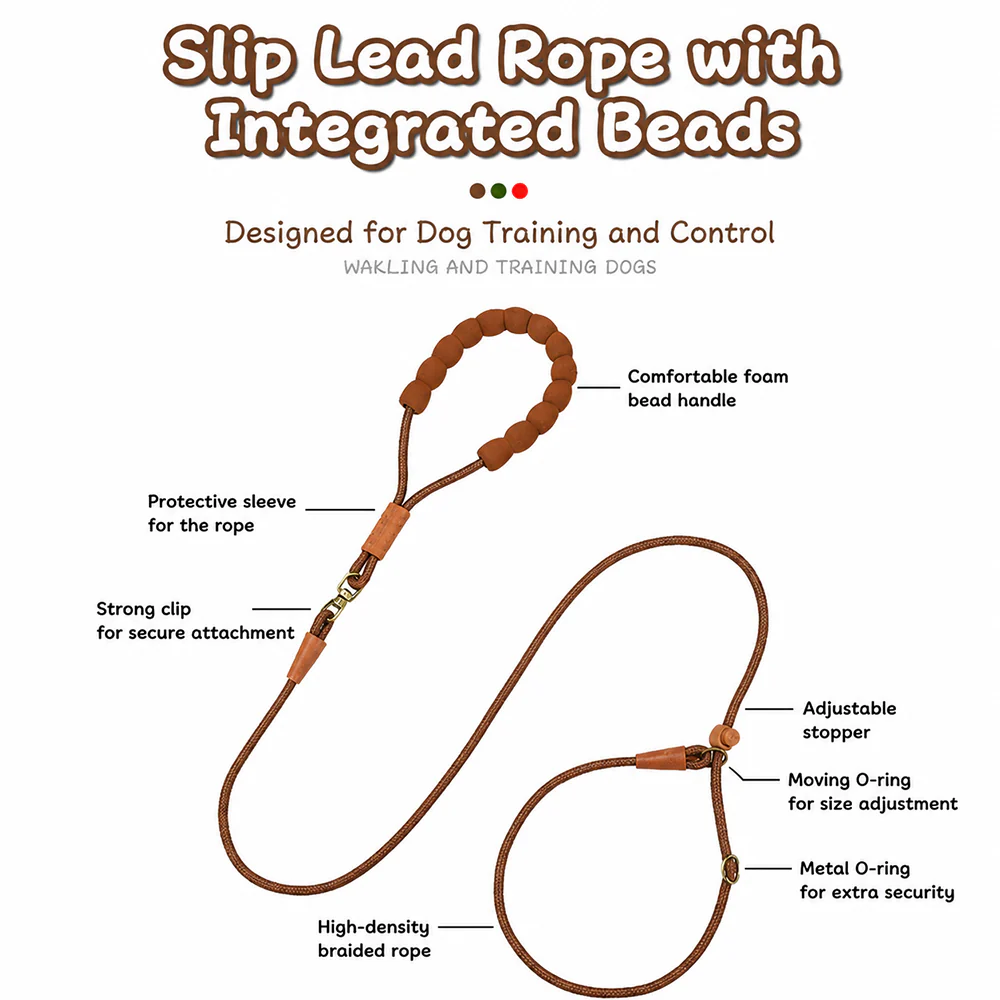 Dog Slip Lead Training Leash Heavy Duty - Image 2