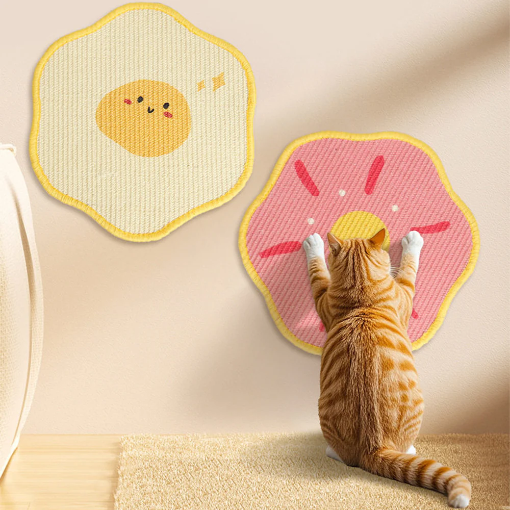 Dopamine Colour Sisal Wall-Mounted Cat Scratching Pad - Heavy Duty Anti-Shed (Self-Adhesive) - Image 15