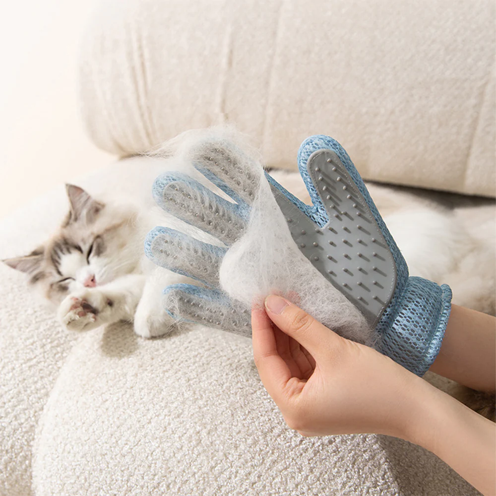 Double-sided Usable Silicone Pet Hair Removal Glove - Image 3