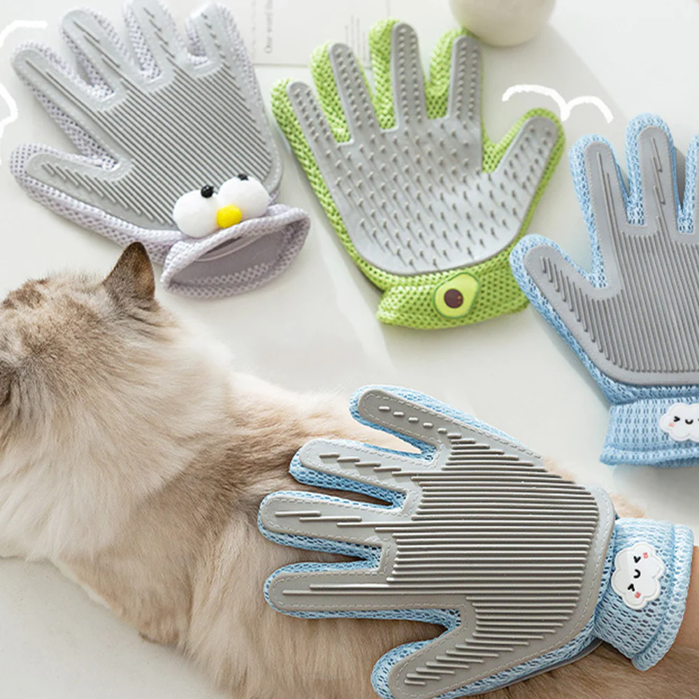 Double-sided Usable Silicone Pet Hair Removal Glove - Image 6