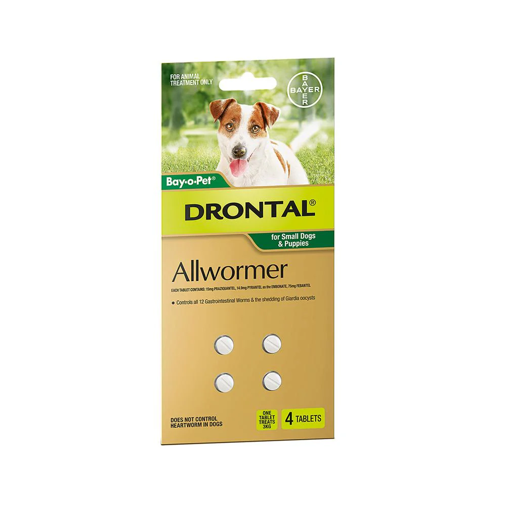 DRONTAL Dog Deworming Tablets 4pcs (3kg) - Image 2