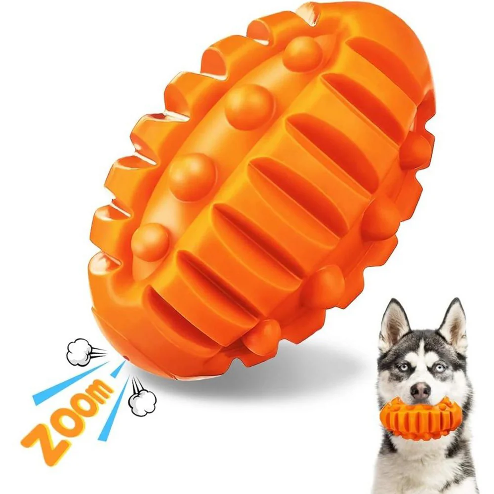 Durable Food Dispensing Squeaky Dog Chew Toy - Image 7