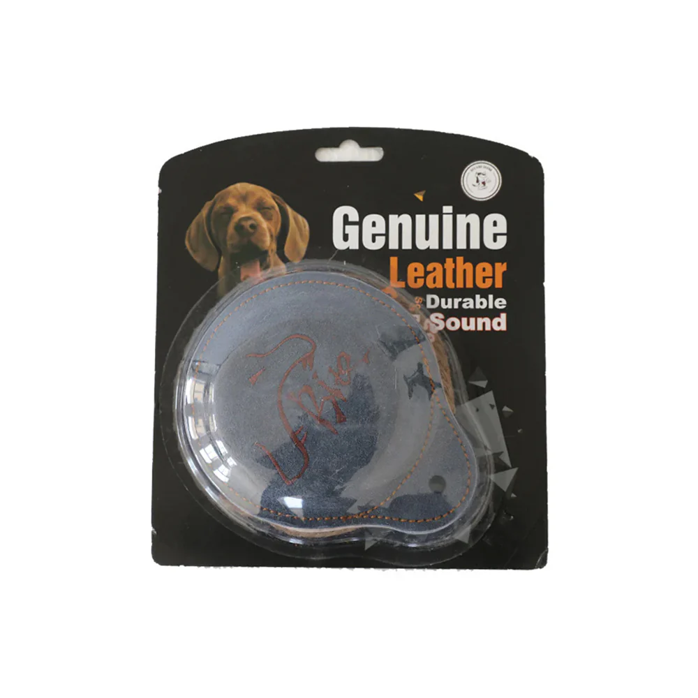 Durable Leather Dog Training Frisbee Interactive Toy - Image 3