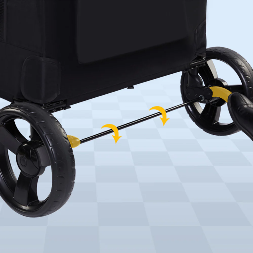 Easy Fold Pet Stroller - One-Touch Folding Design - Image 8