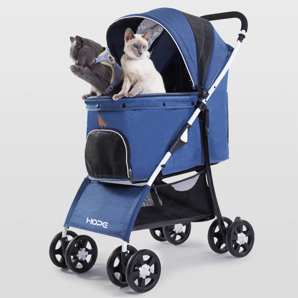 Easy Fold Pet Stroller - One-Touch Folding Design - Image 13