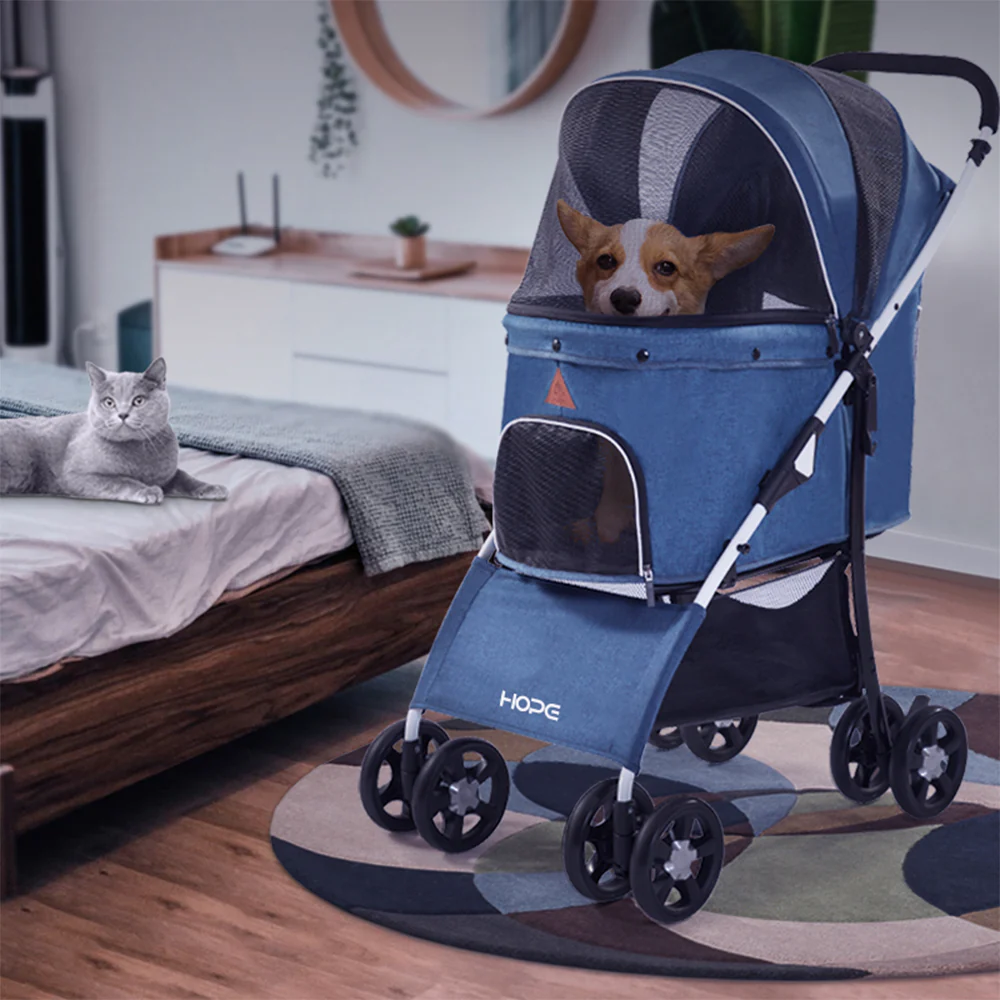 Easy Fold Pet Stroller - One-Touch Folding Design - Image 15