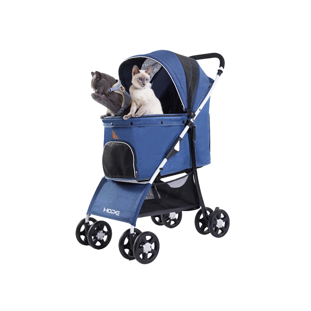 Easy Fold Pet Stroller - One-Touch Folding Design - Image 4