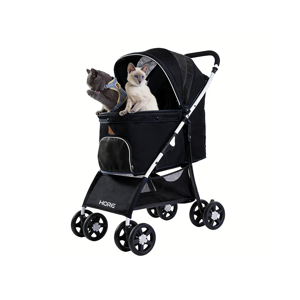 Easy Fold Pet Stroller - One-Touch Folding Design - Image 5
