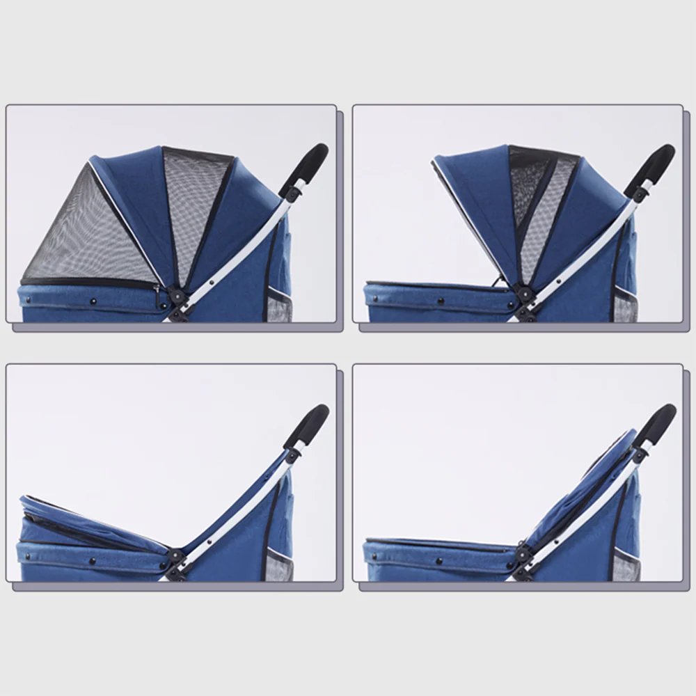 Easy Fold Pet Stroller - One-Touch Folding Design - Image 6