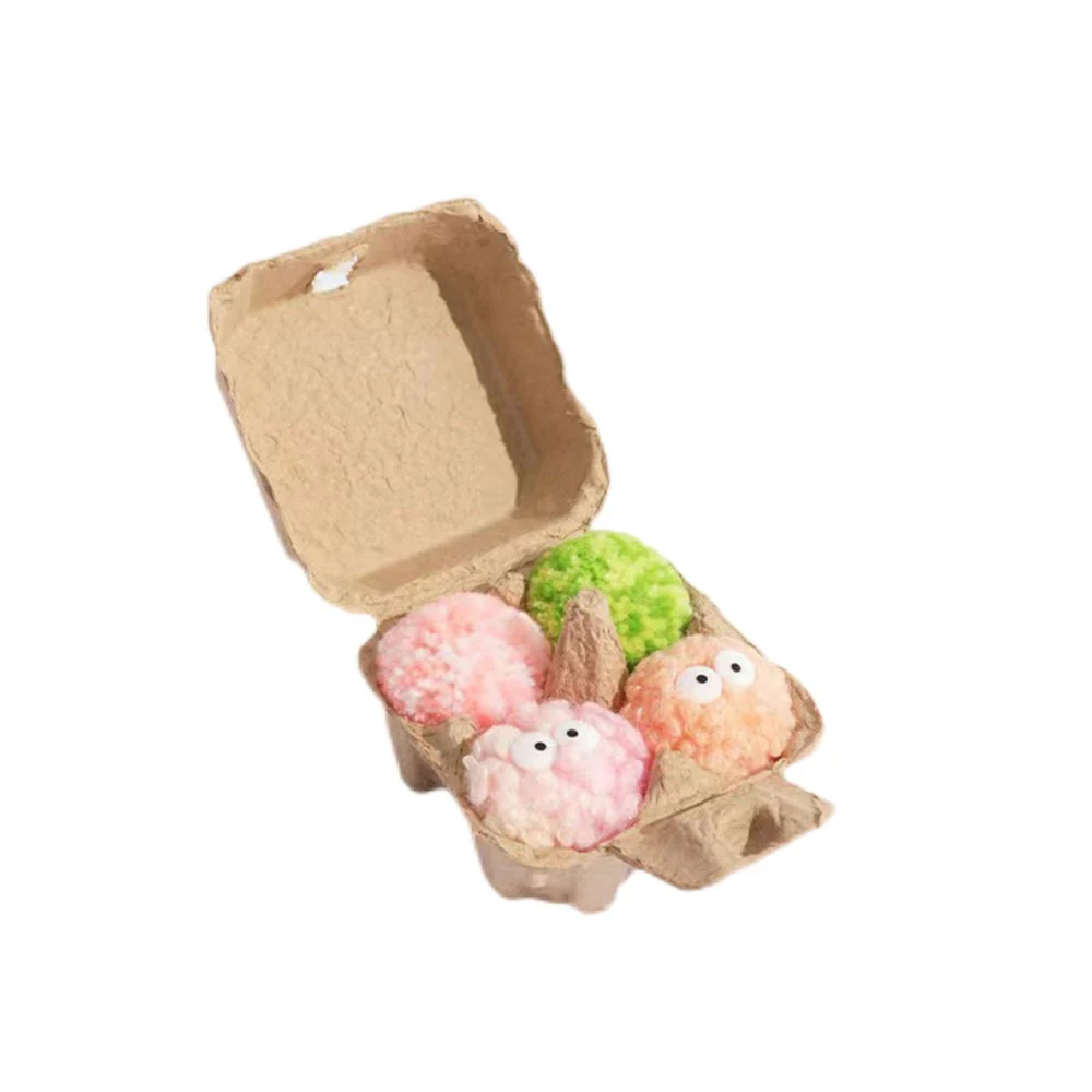 Eco-friendly Cardboard Box Packaging with Built-in Bells Pet Plush Toys