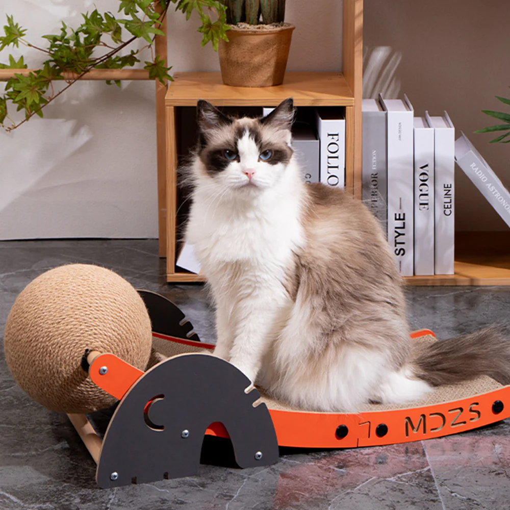 Elephant Sisal Cat Scratcher With Ball - Image 2