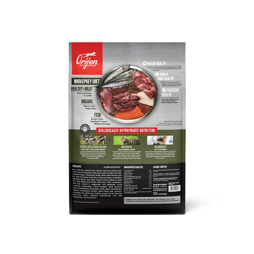 ORIJEN Tundra Biologically Appropriate Dry Cat Food 1.8kg - Image 5