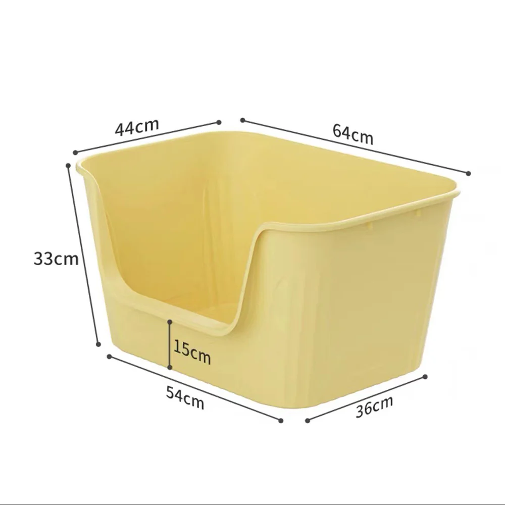 Extra-Large Anti-splash Cat Litter Box - 64x44x33cm - Image 8