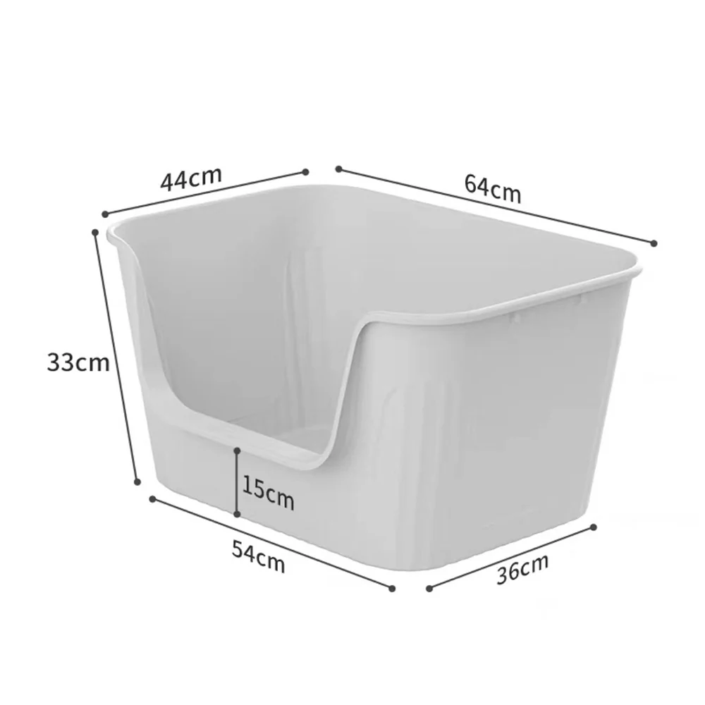 Extra-Large Anti-splash Cat Litter Box - 64x44x33cm - Image 9