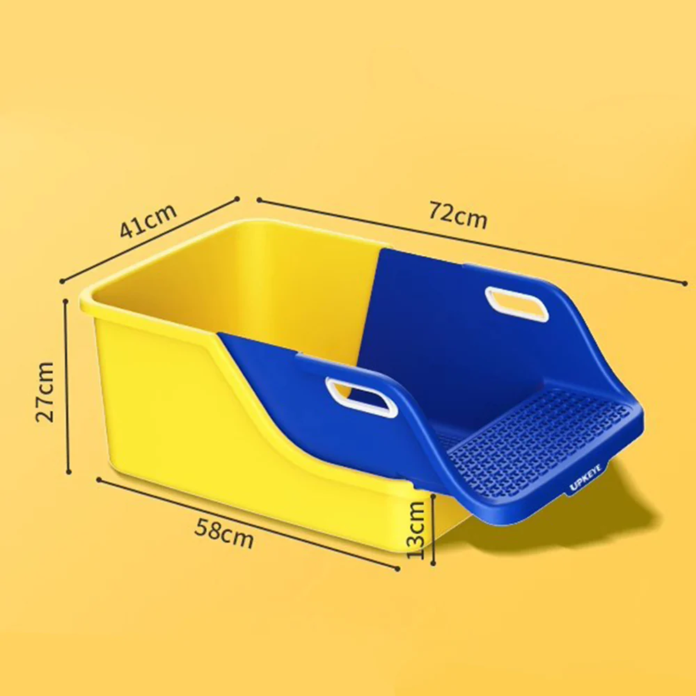 Extra Large Cat Litter Box with Integrated Scoop – High Sides, Easy Clean - Image 2
