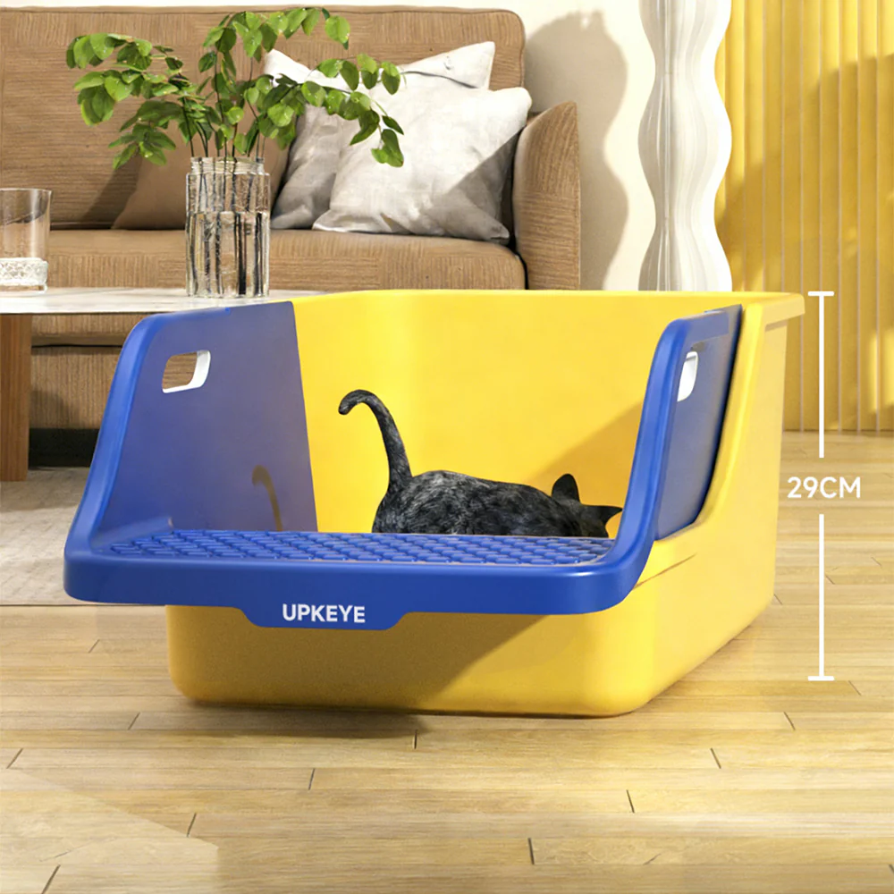 Extra Large Cat Litter Box with Integrated Scoop – High Sides, Easy Clean - Image 7