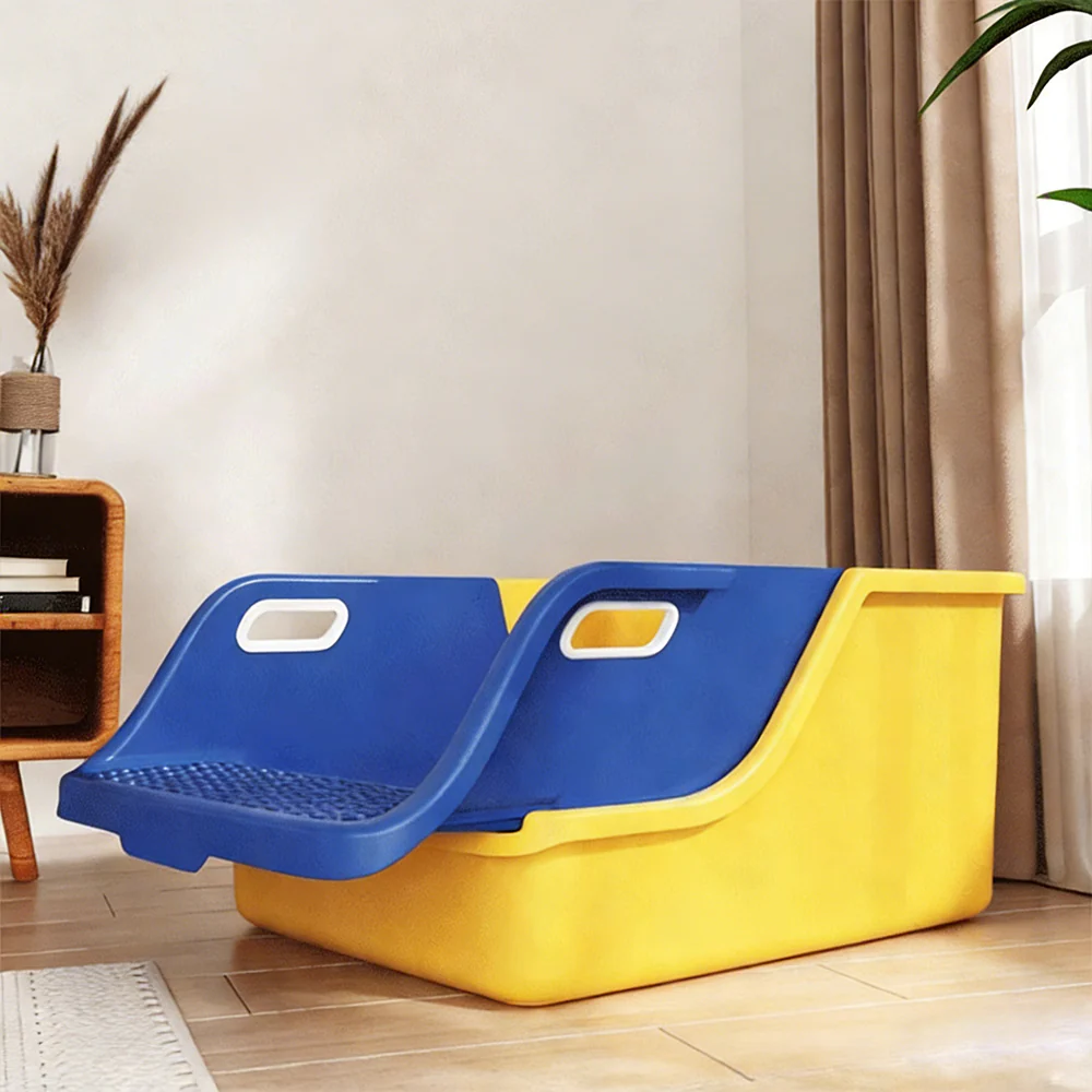 Extra Large Cat Litter Box with Integrated Scoop – High Sides, Easy Clean - Image 8