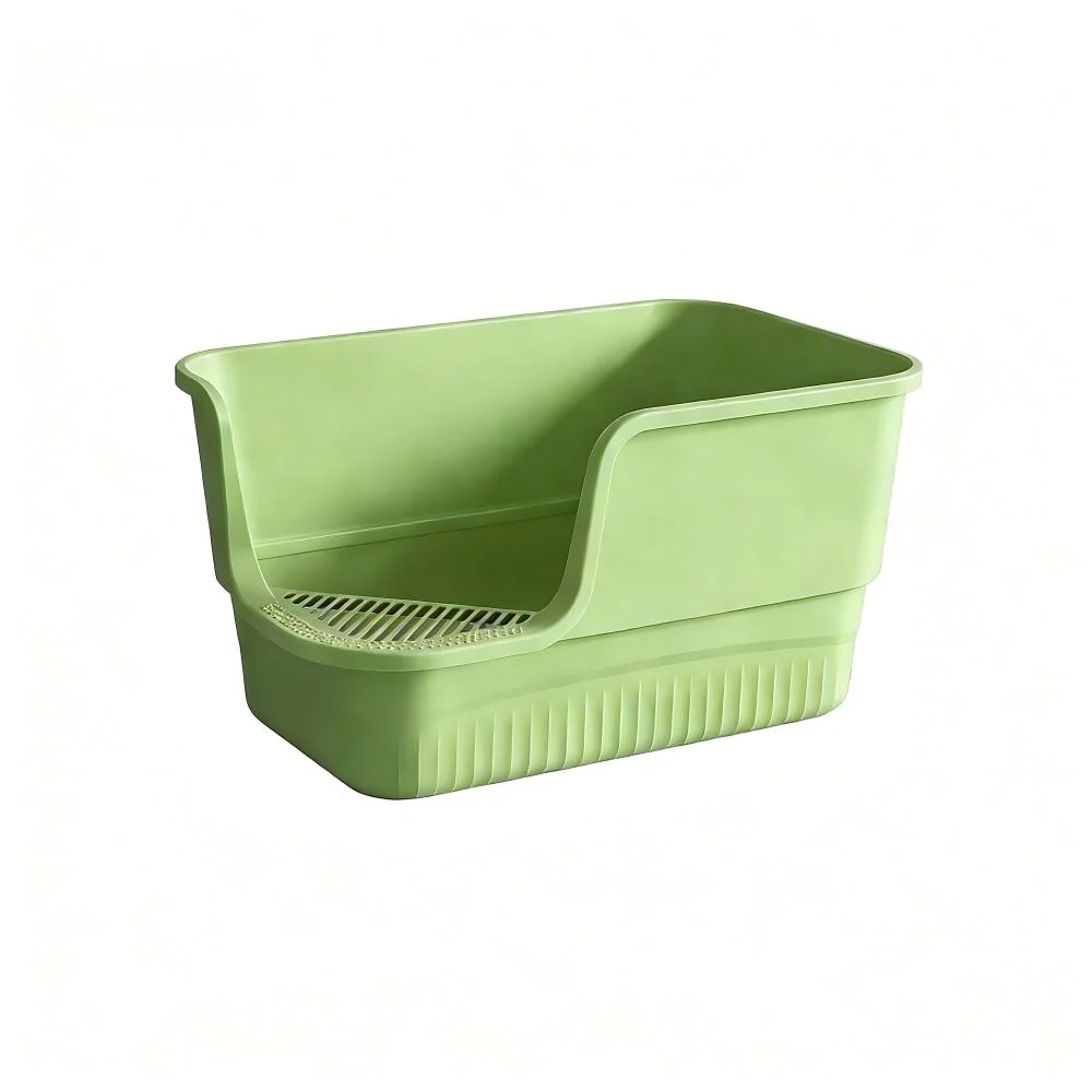 Extra Large Cat Litter Box With Litter Catching Step - High-Sided Design - 65x43x36cm - Image 2