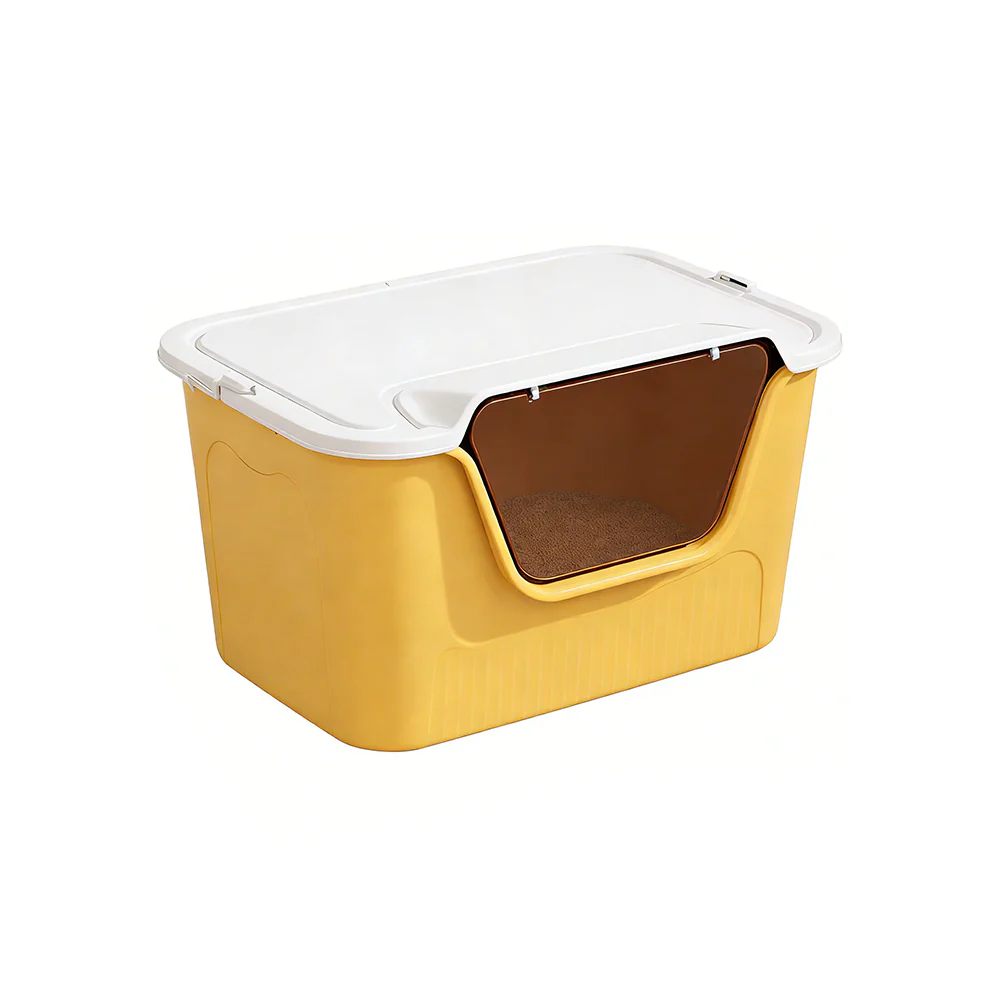 Extra Large Enclosed Cat Litter Box - High-Sided Design - 70x46x36cm - Image 6