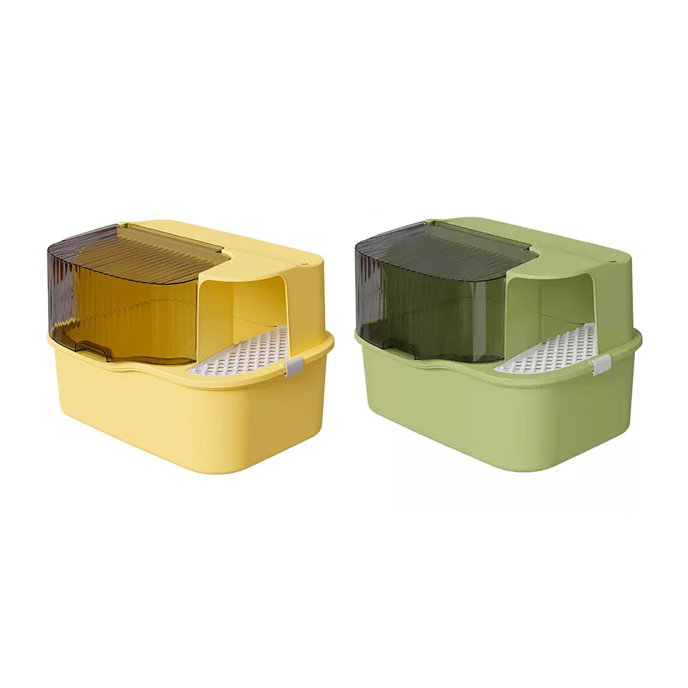 Extra Large Front Entry Cat Litter Box – Anti-Tracking Corridor Design 55x40x40cm