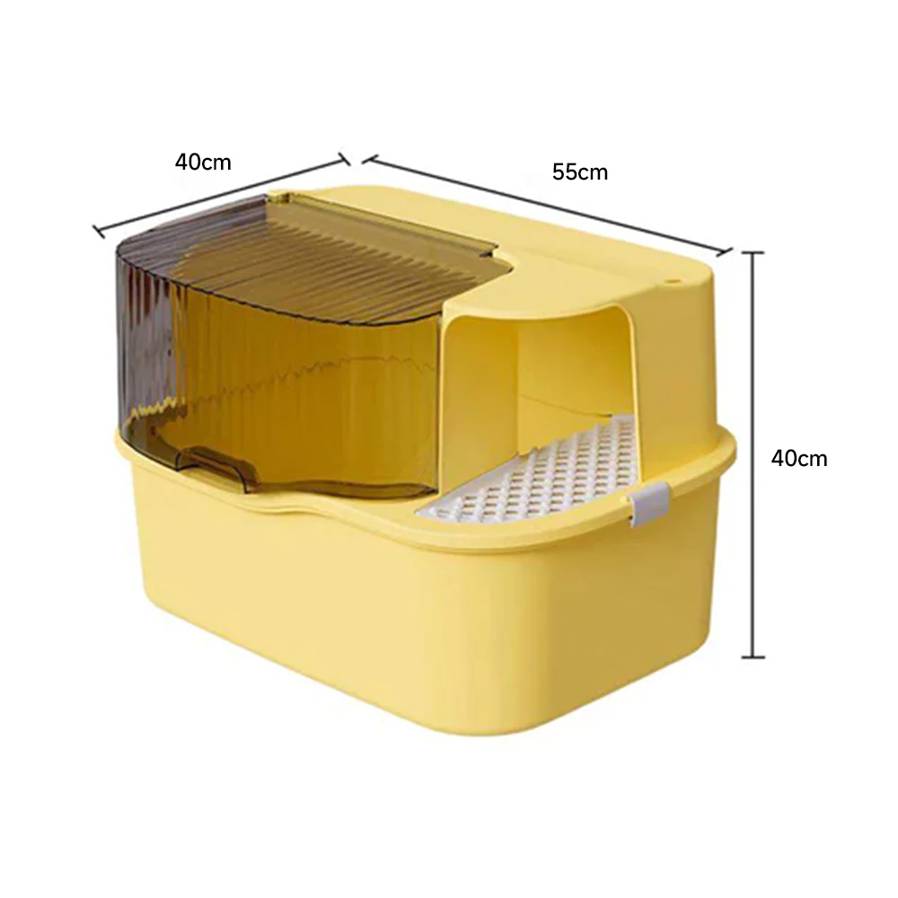 Extra Large Front Entry Cat Litter Box – Anti-Tracking Corridor Design 55x40x40cm - Image 3