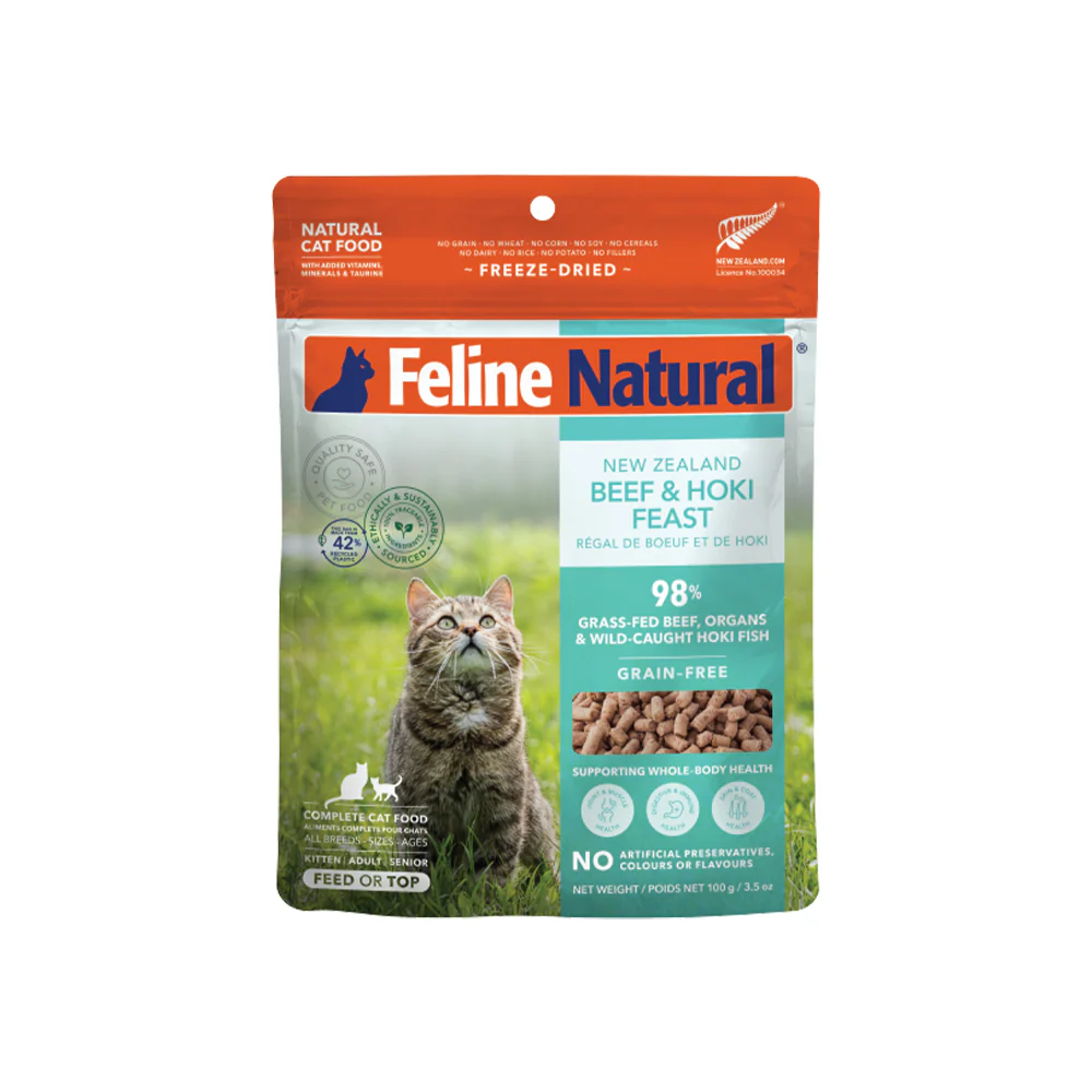 FELINE NATURAL Beef & Hoki Freeze Dried Cat Food - Image 10