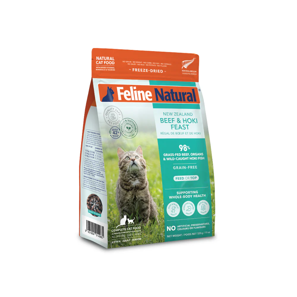 FELINE NATURAL Beef & Hoki Freeze Dried Cat Food - Image 13
