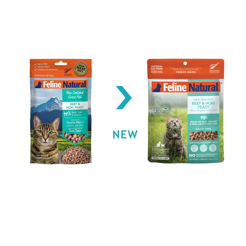 FELINE NATURAL Beef & Hoki Freeze Dried Cat Food - Image 17