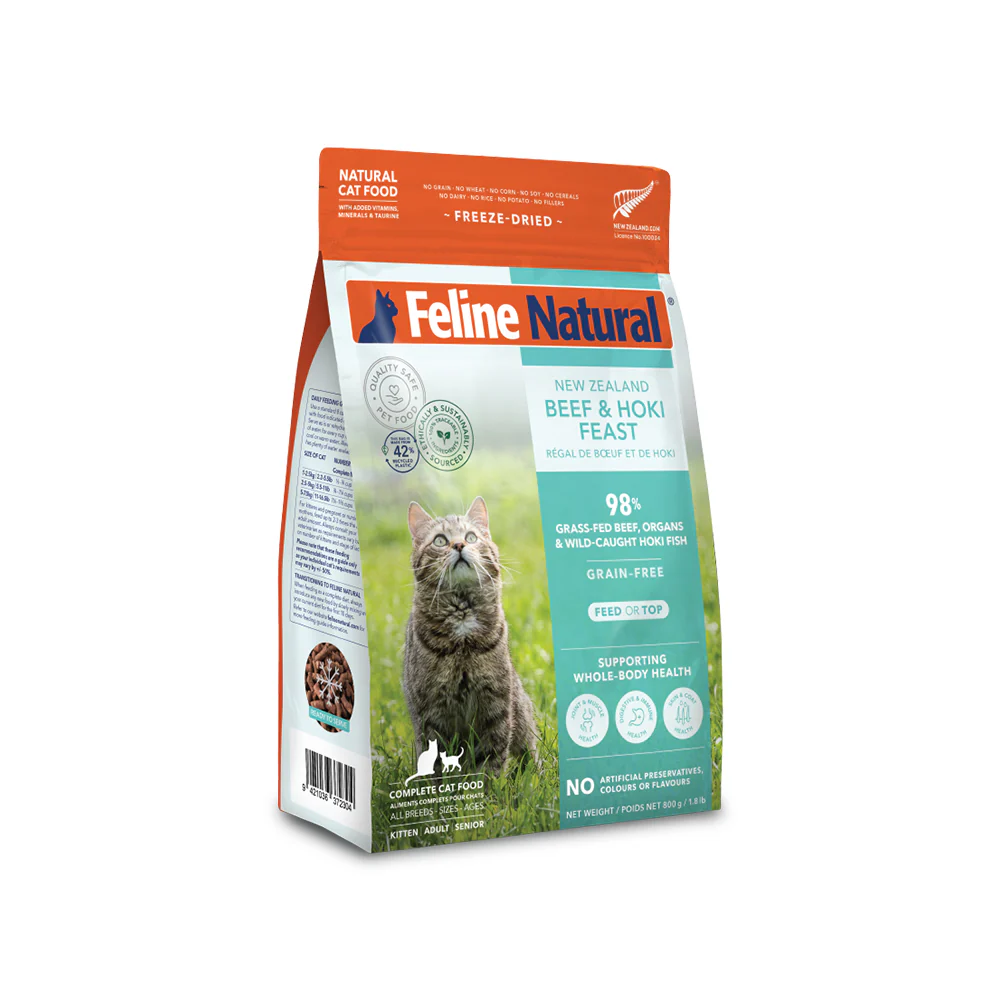 FELINE NATURAL Beef & Hoki Freeze Dried Cat Food - Image 3