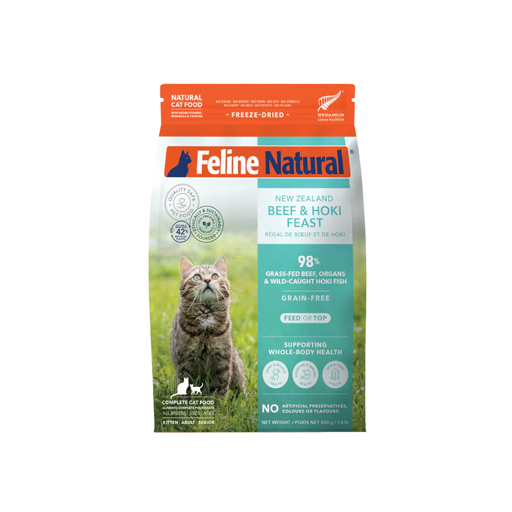 FELINE NATURAL Beef & Hoki Freeze Dried Cat Food - Image 7