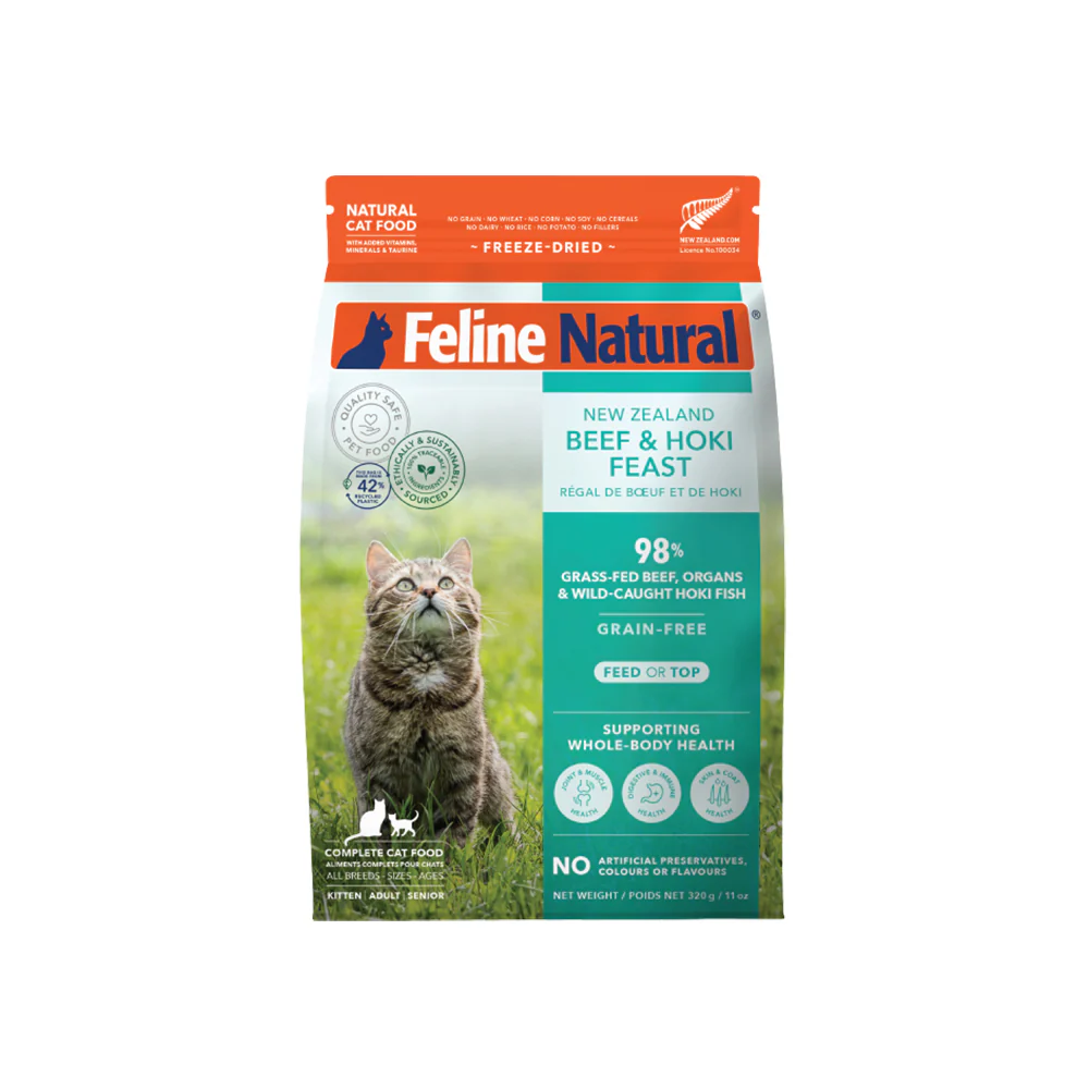 FELINE NATURAL Beef & Hoki Freeze Dried Cat Food - Image 8