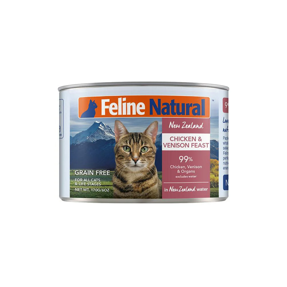 FELINE NATURAL Chicken and Venison Grain Free Cat Food - Image 2